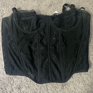 black corset top